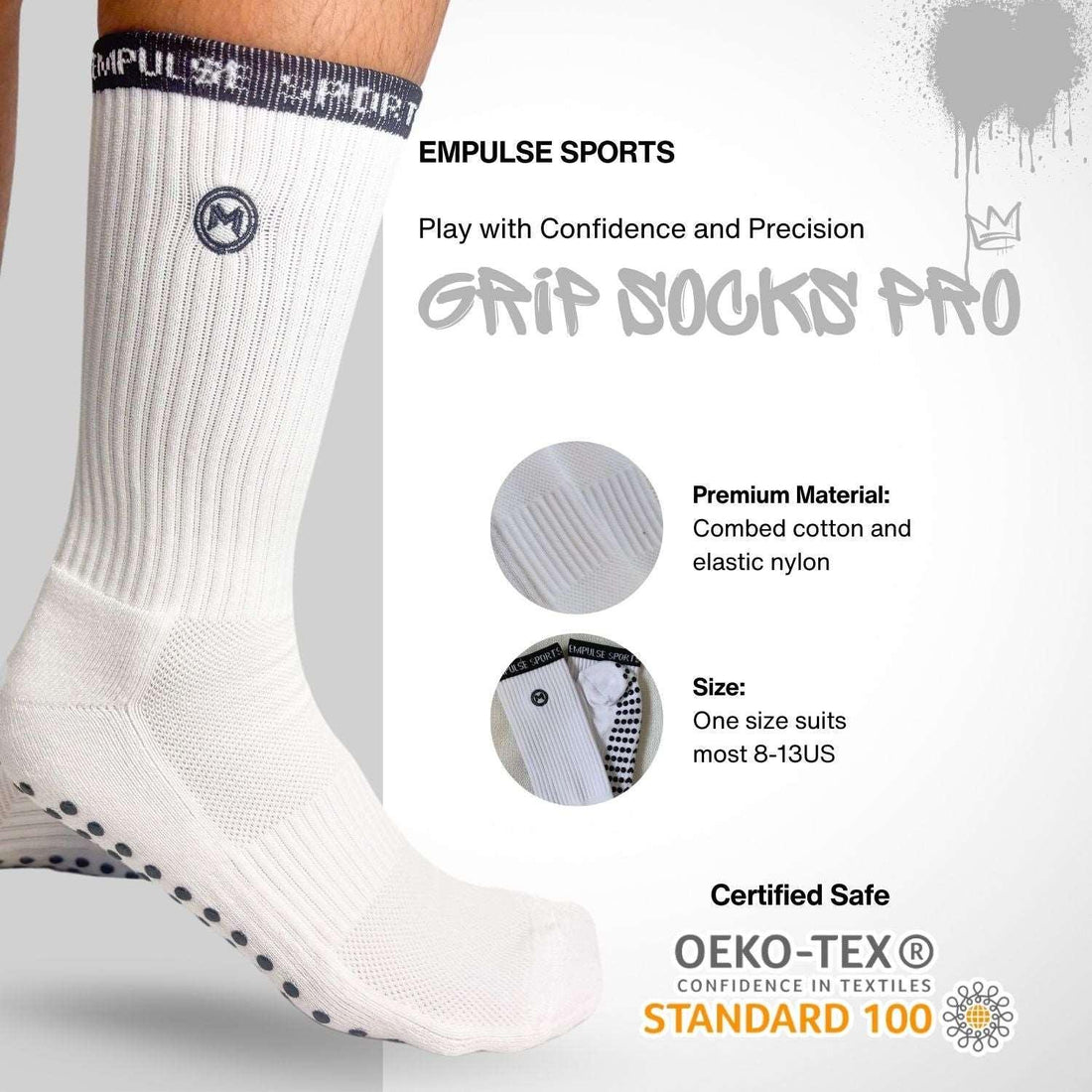 Grip Socks Pro White Peak - Empulse