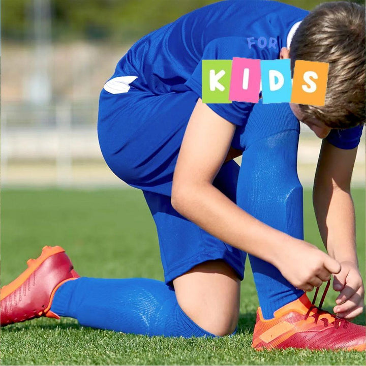 Cooltech Kids' Compression Soccer Socks Blue 3-6Y US - Empulse Sports