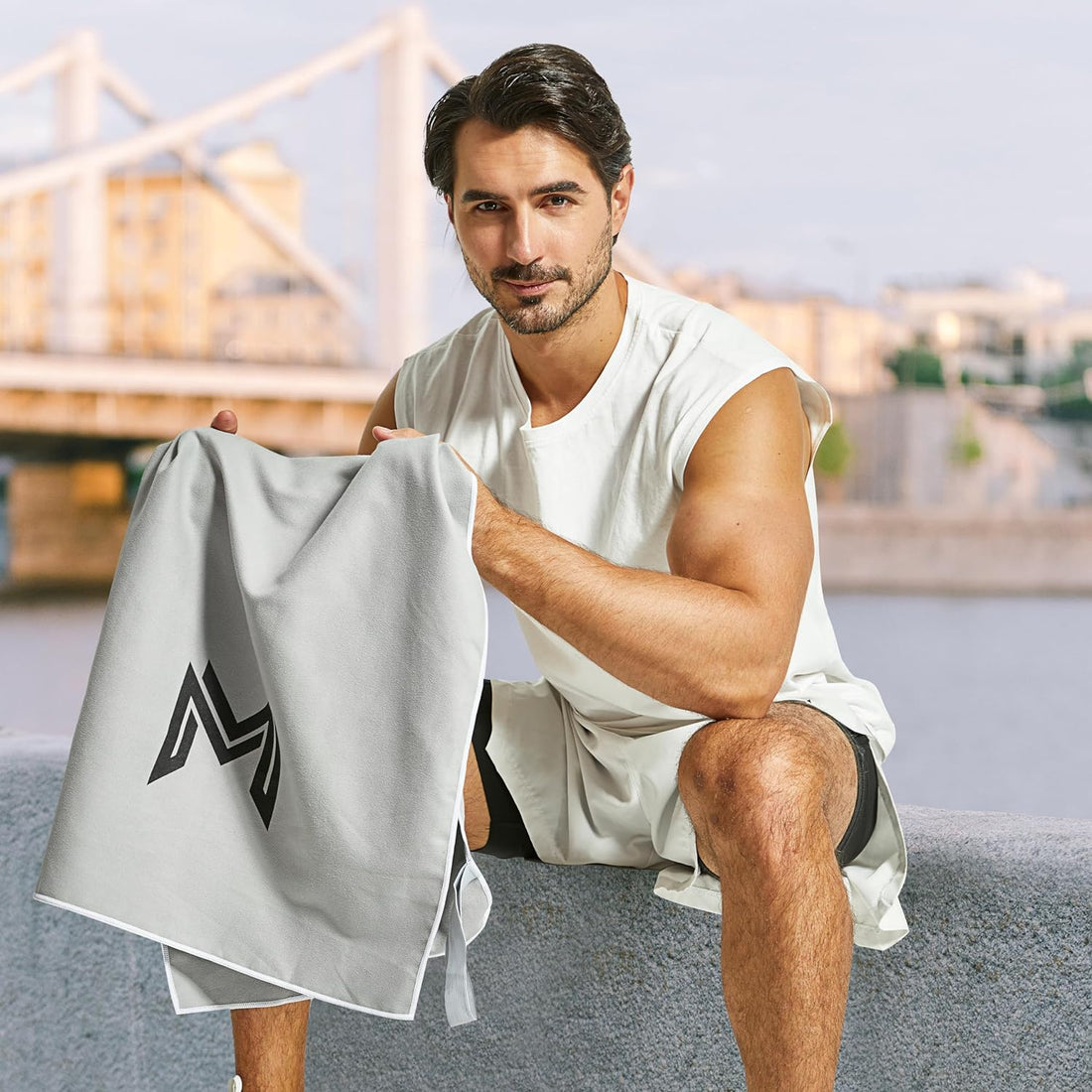 Gym Towels - 3pk  (Grey, Yellow, Blue)