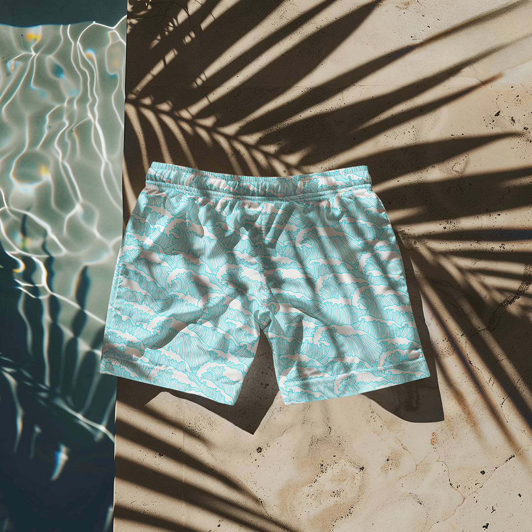 Swimming Shorts - Aqua Tides - Empulse