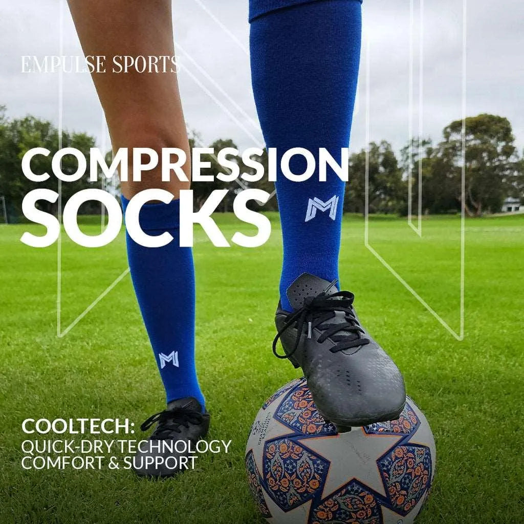 Compression Socks Blue 3-6Y US - Empulse