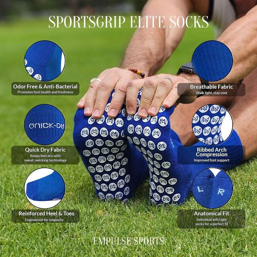 Grip Socks Elite 7-12 US Blue - Empulse