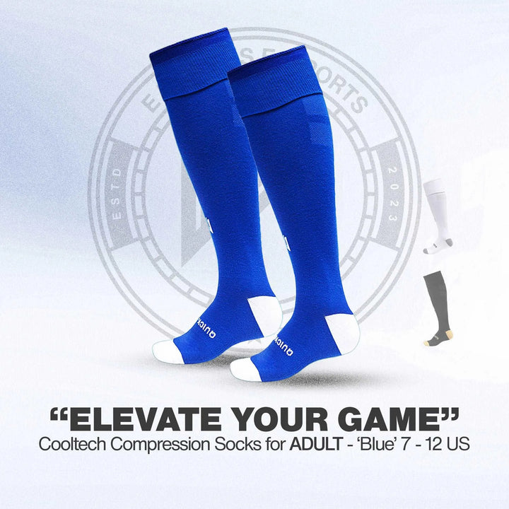 Compression Socks Blue 7-12 US - Empulse