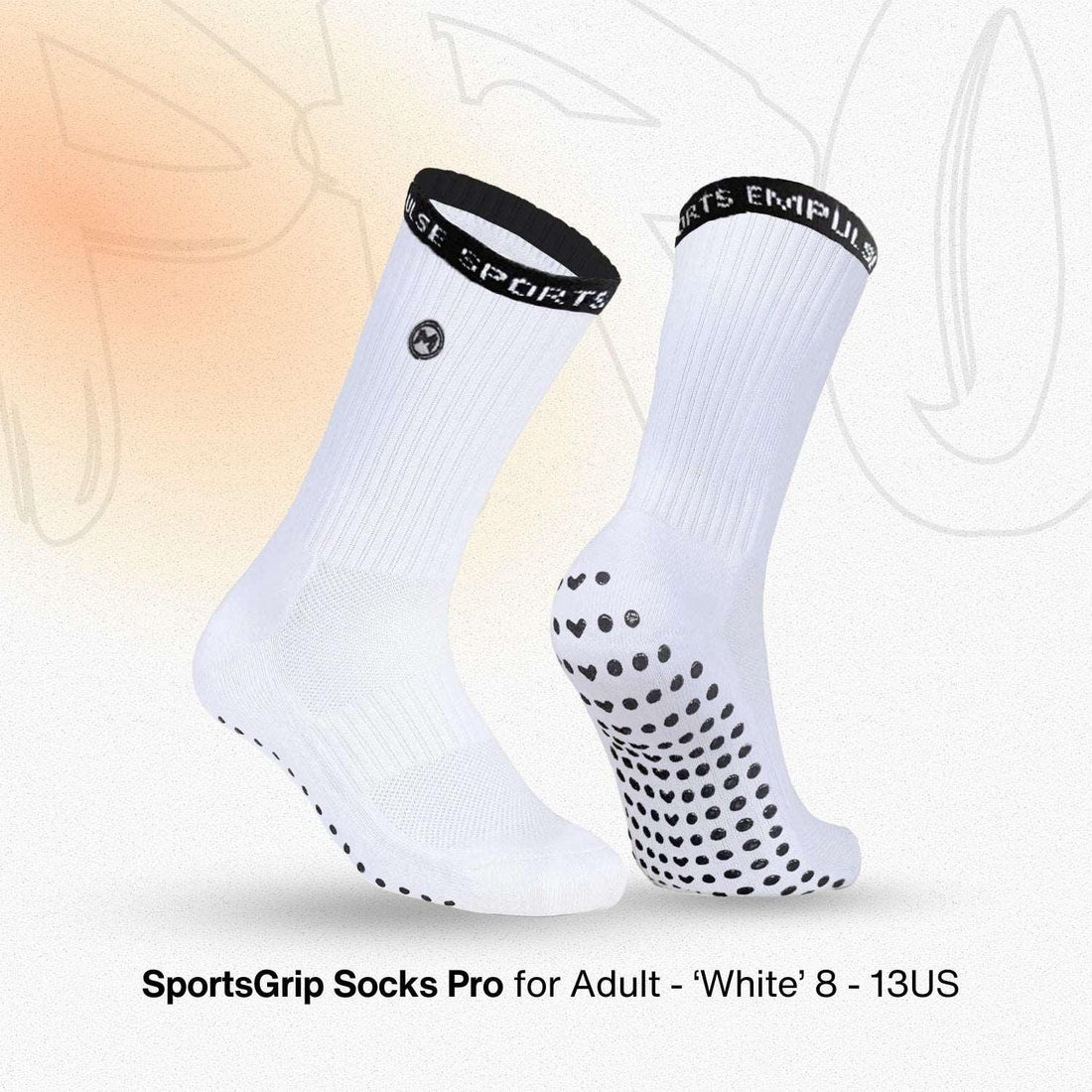 Grip Socks Pro White Peak - Empulse