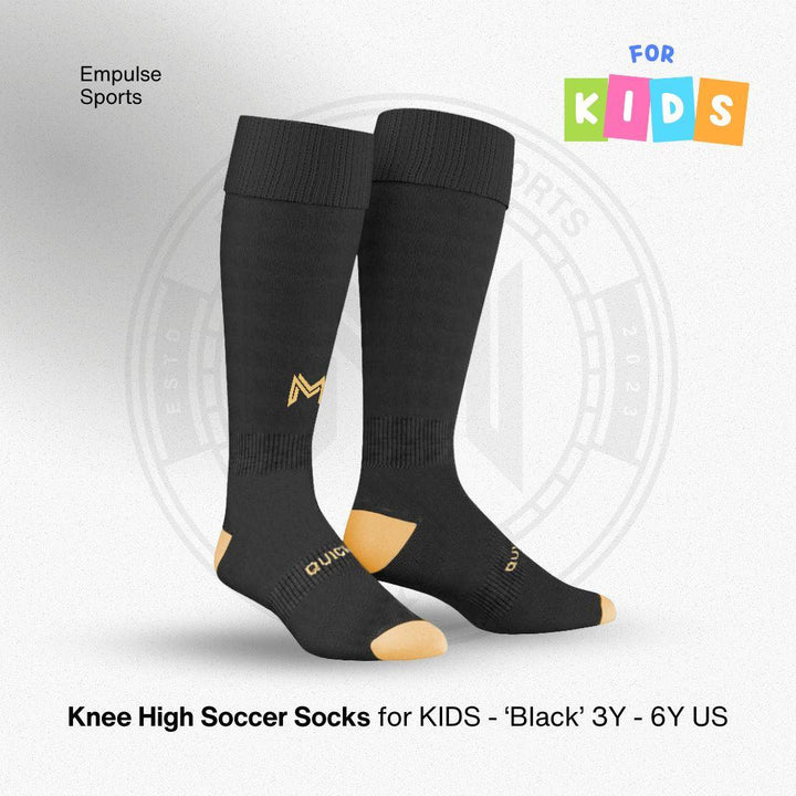 Compression Socks Black 3-6Y US - Empulse