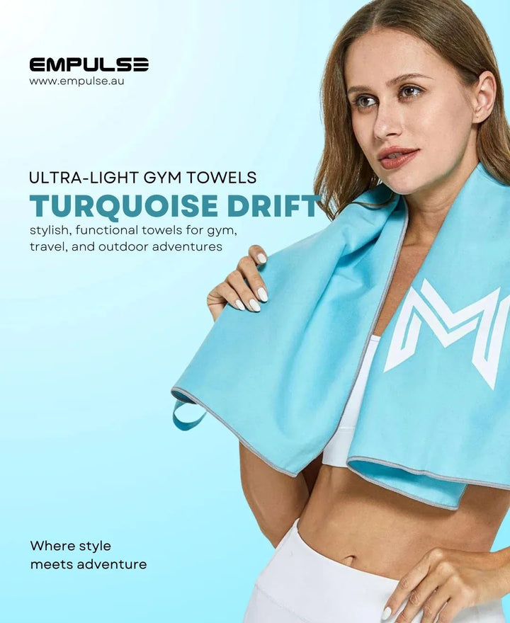 Gym Towel - Turqouise Drift - Empulse