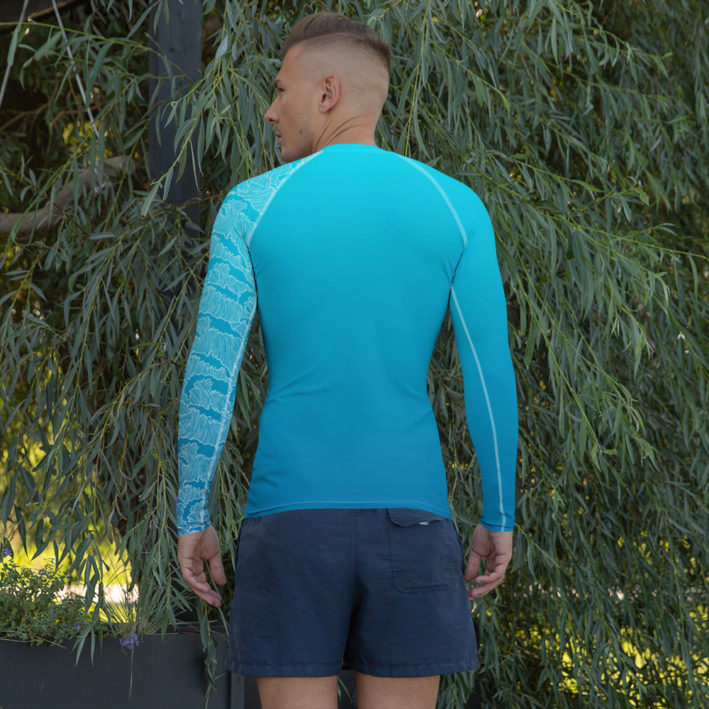 Men's Rashie - Aqua Tides - Empulse