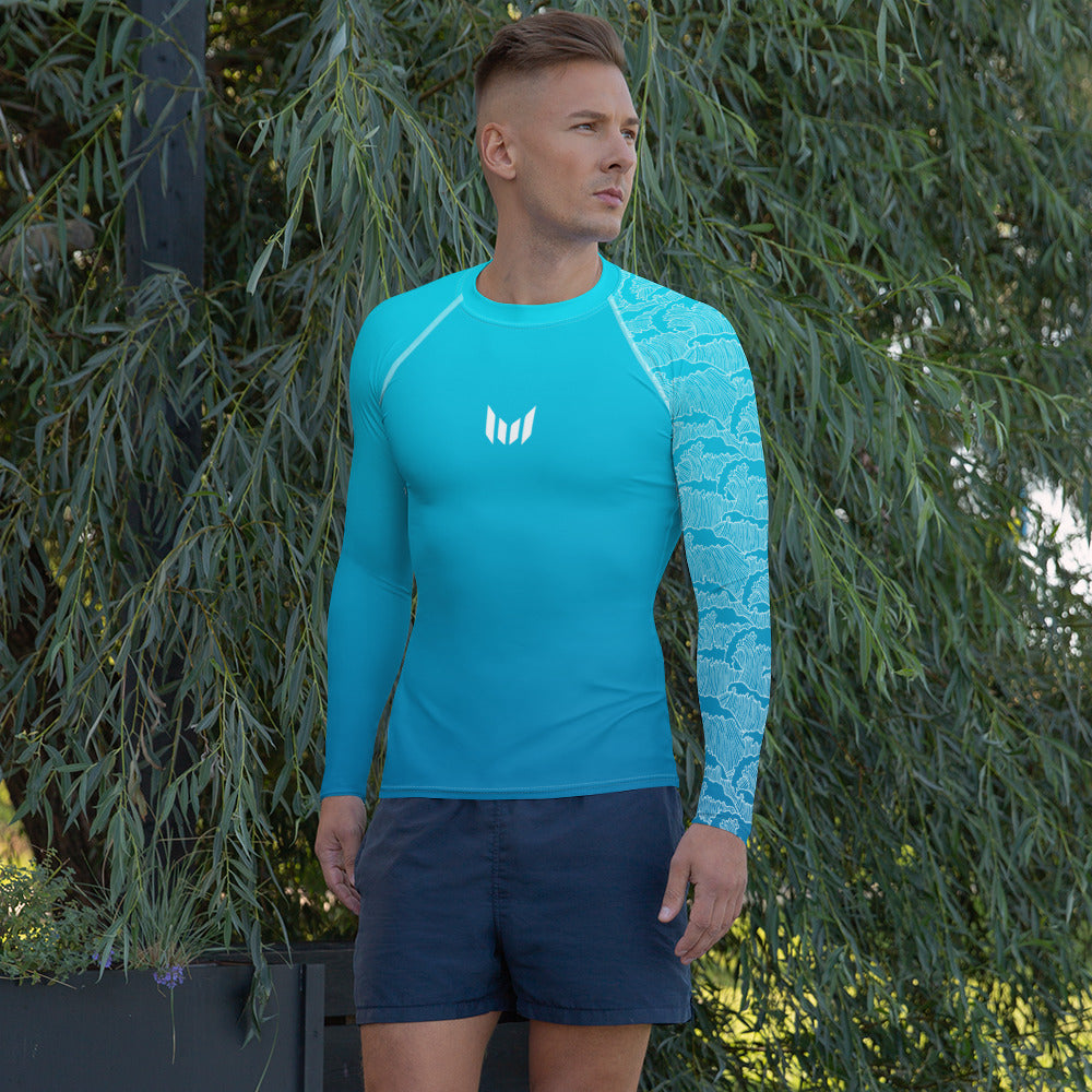 Men's Rashie - Aqua Tides - Empulse