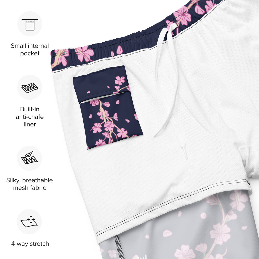 Swimming Shorts - Cherry Blossom - Empulse