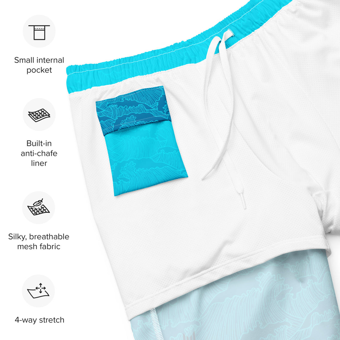 Swimming Shorts - Turquoise Tides - Empulse