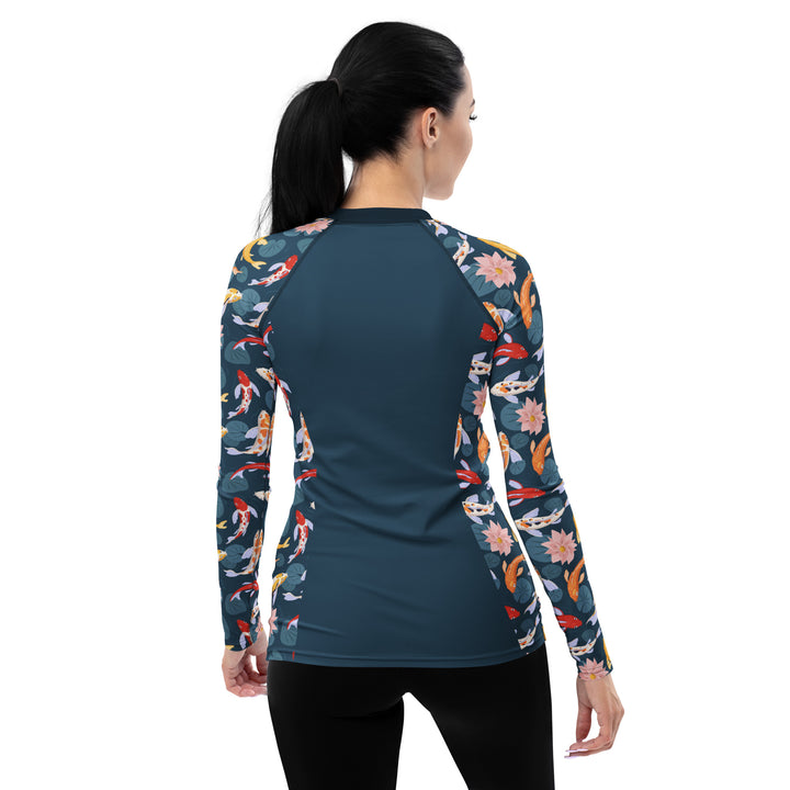 Women's Rashie - Floral Koi Fish - Empulse