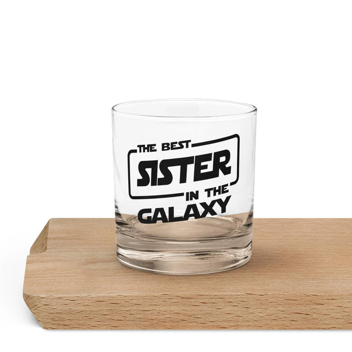 Best Sister in the Galaxy Rocks glass - Empulse