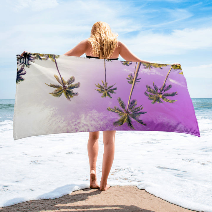 Beach Towel - Palms Purple - Empulse