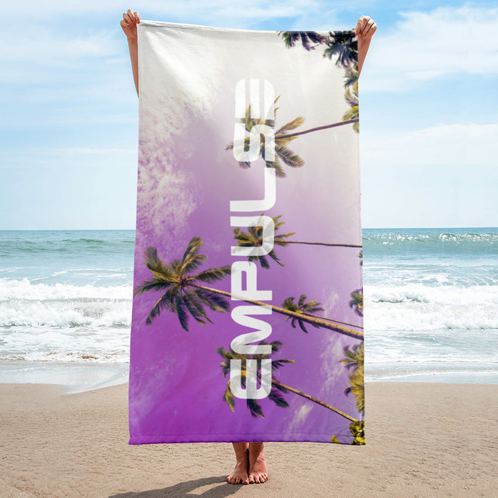 Beach Towel - Empluse Palms Purple - Empulse