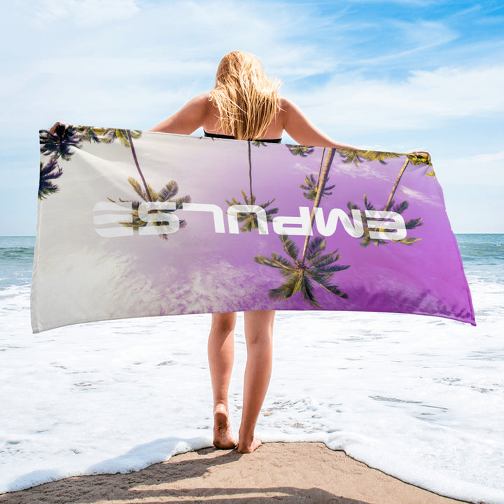 Beach Towel - Empluse Palms Purple - Empulse