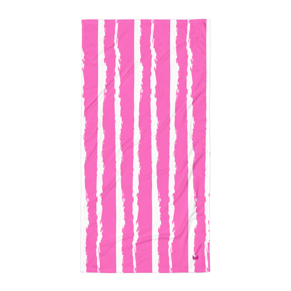 Beach Towel - Cabana Pink/White - Empulse