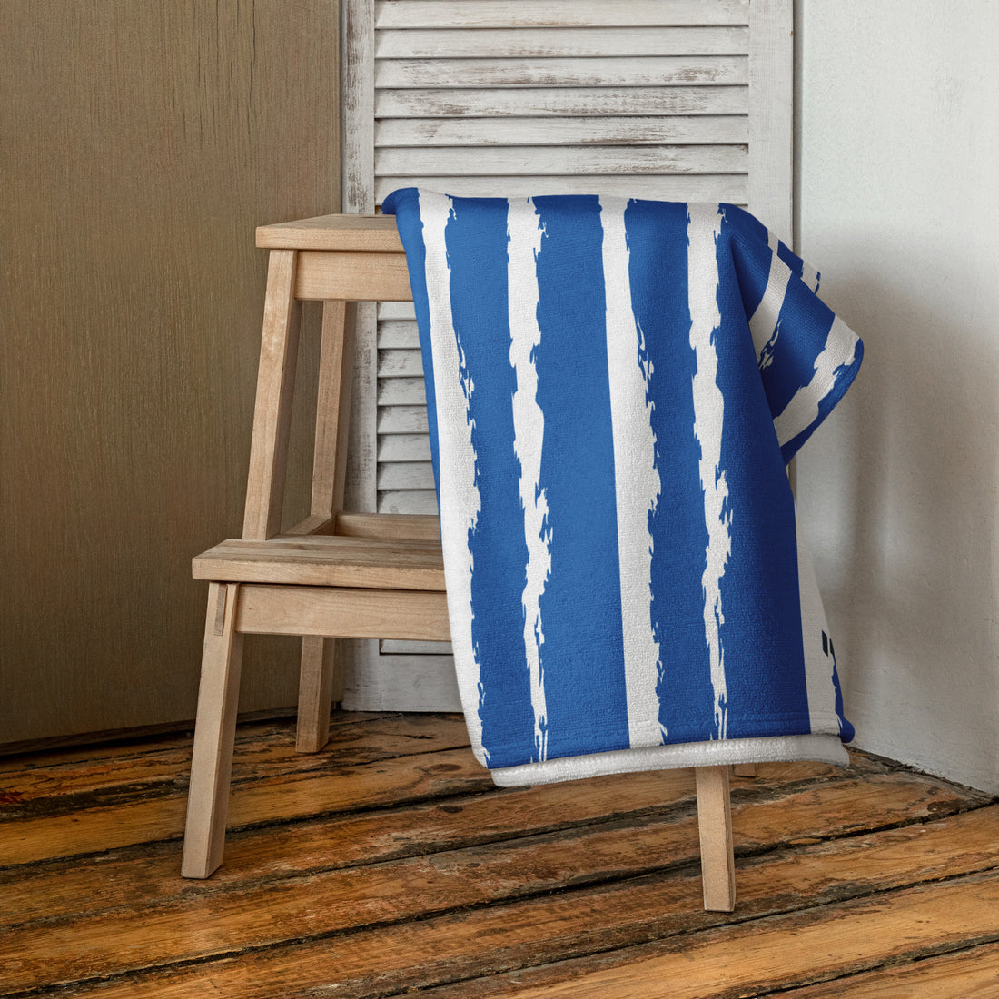 Beach Towel - Cabana Blue/White - Empulse