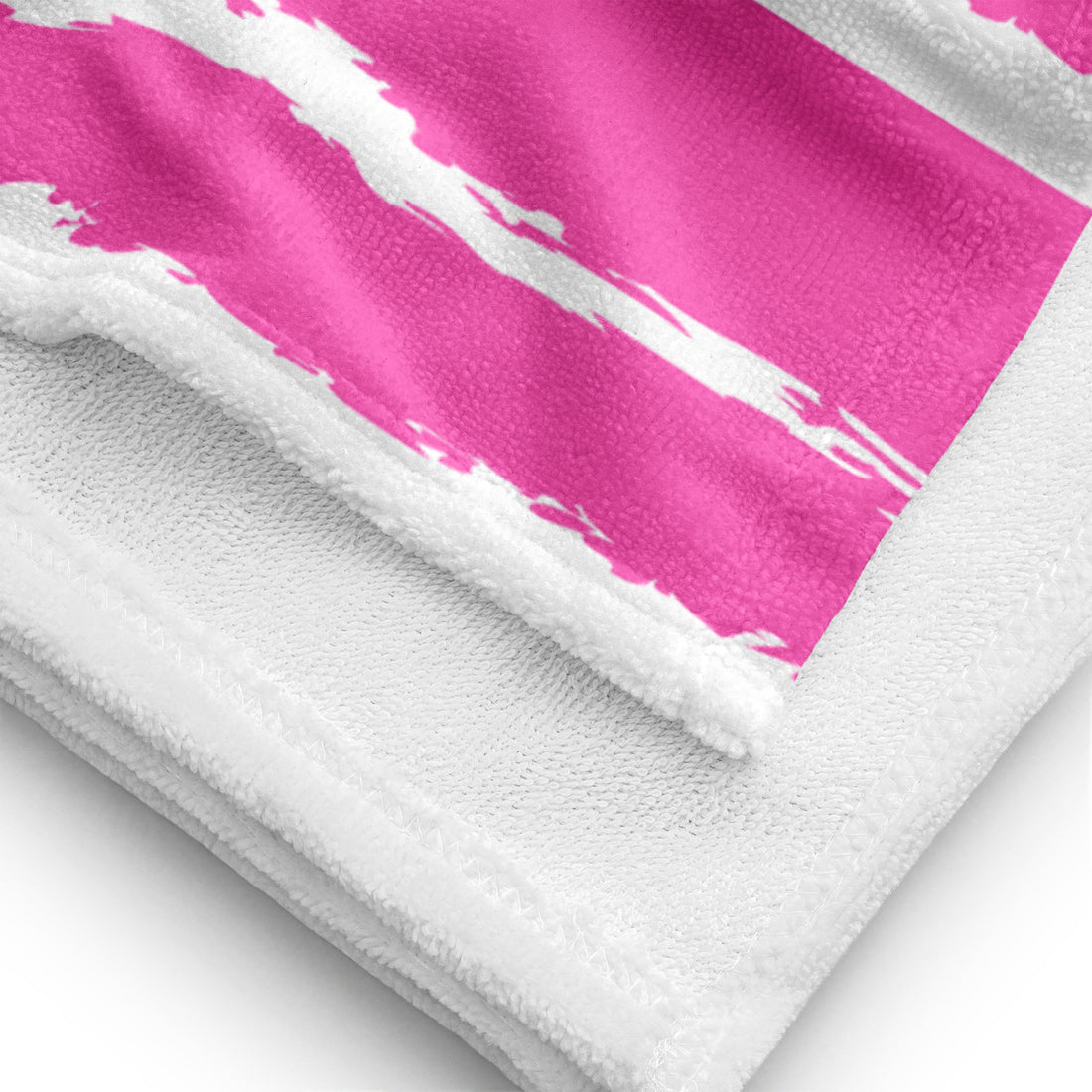 Beach Towel - Cabana Pink/White - Empulse