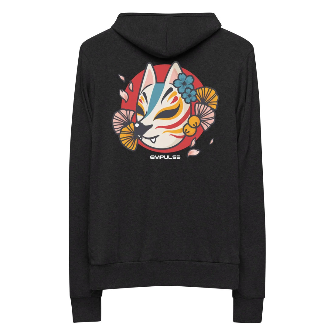 Kitsune Mask Lightweight Zip Hoodie - Empulse