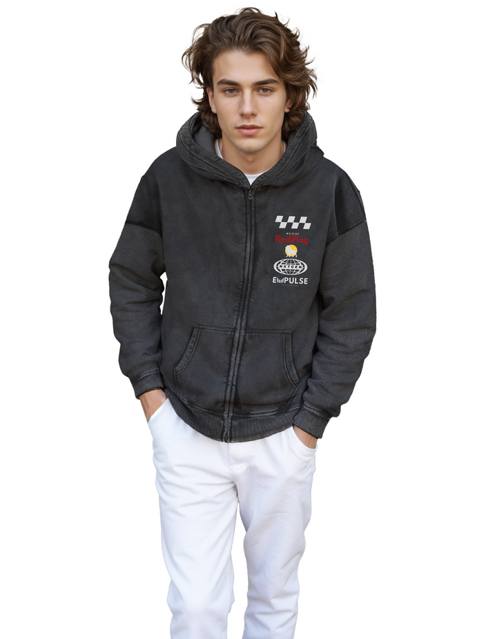 NXTGEN Zip-Through Boxy Hoodie