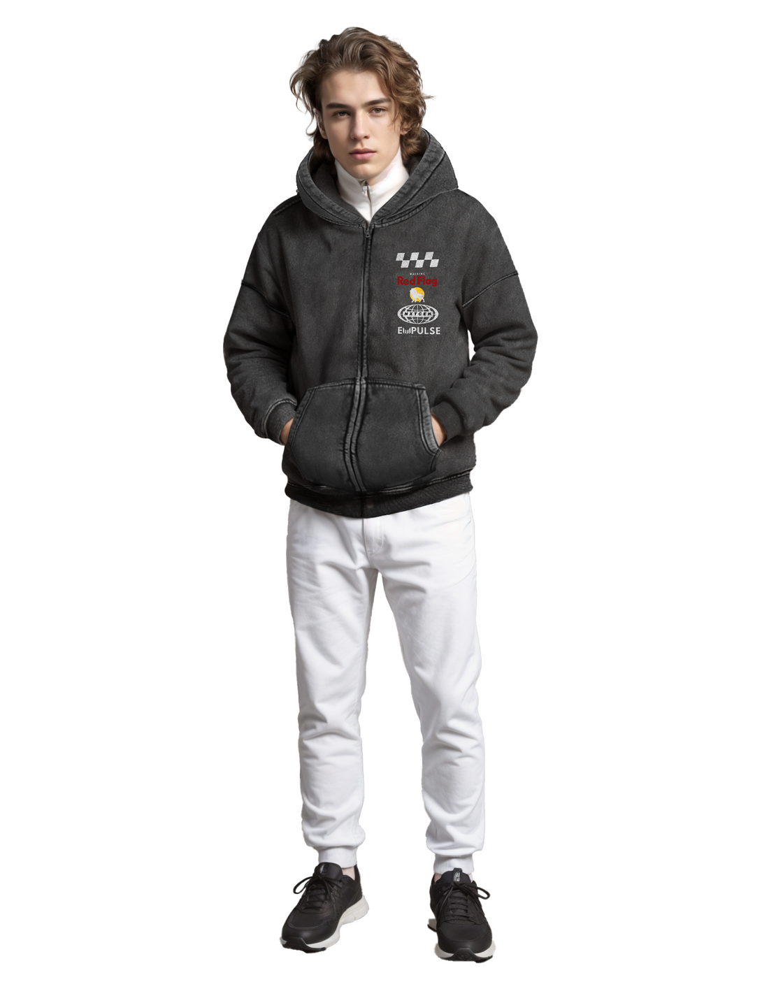 NXTGEN Zip-Through Boxy Hoodie